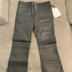 New Current/Elliott stretch lambskin high waist pants, 29